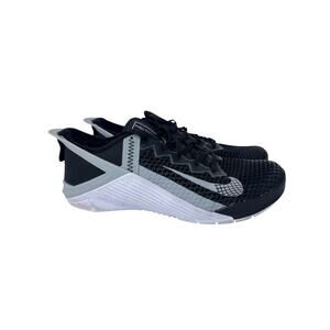 Nike Metcon 6 Flyease Low Top Sneaker Shoes Mens 8.5 Black White‎ DB3790-010